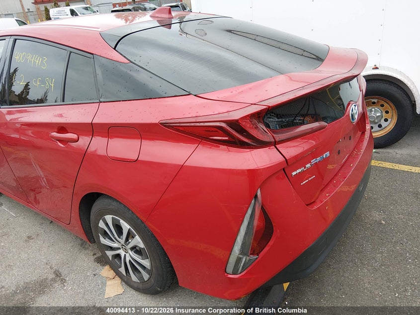 Vin: jtdkarfp1l3132895, lot: 30114823, toyota prius 20203