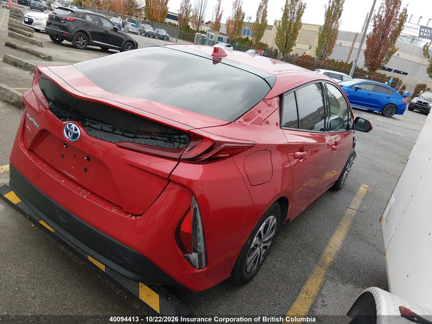 Vin: jtdkarfp1l3132895, lot: 30114823, toyota prius 20204