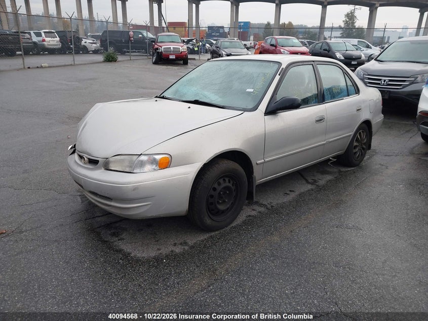 2000 Toyota Corolla Ve/Ce/Le, Лобовое стекло, IAAI, VIN 2T1BR12E6YC810490 — фото 2