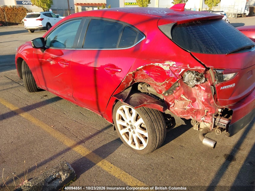 Vin: jm1bm1m36e1211759, lot: 30115355, mazda 3 grand touring 20143