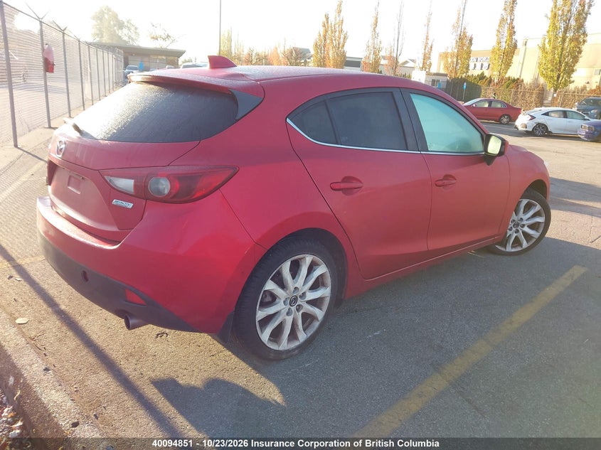 Vin: jm1bm1m36e1211759, lot: 30115355, mazda 3 grand touring 20144