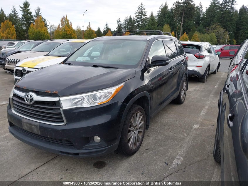 Vin: 5tdjkrfh7gs318382, lot: 30115507, toyota highlander xle 20162