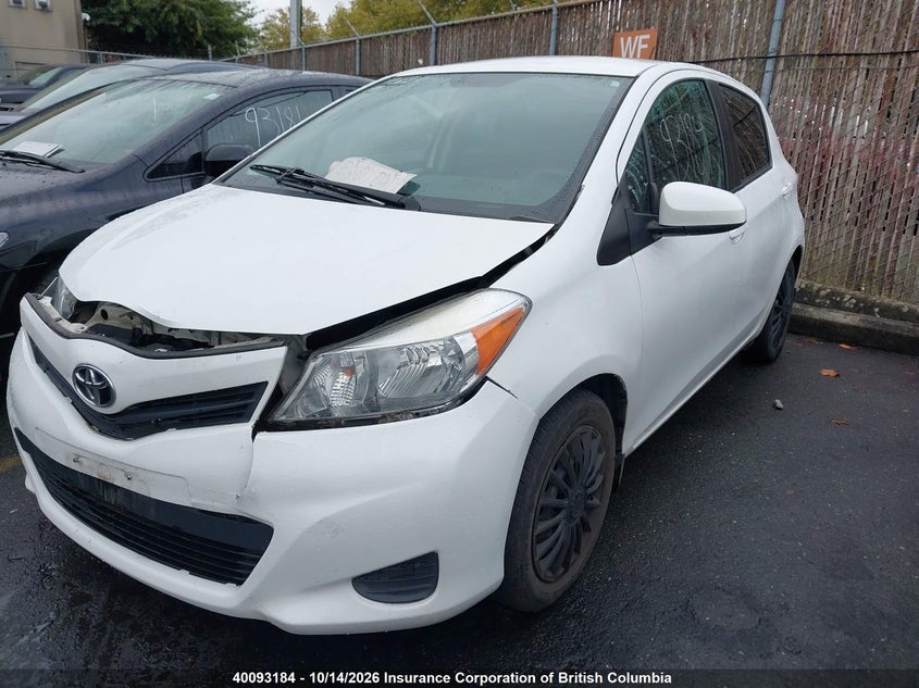 Vin: vnkktud36ea009192, lot: 30115933, toyota yaris 20142