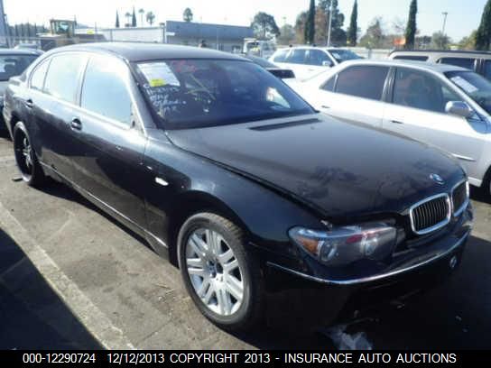 2003 BMW 745Li VIN: WBAGN63493DR12248 Lot: 12290724