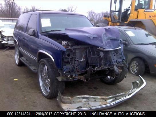 1996 Chevrolet Tahoe K1500 VIN: 3GNEK18R7TG159968 Lot: 12314824