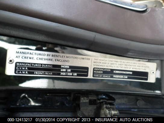 2006 Bentley Continental Flying Spur VIN: SCBBR53WX6C039703 Lot: 12413217