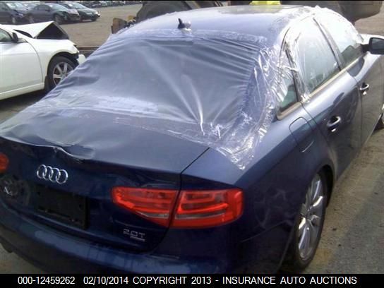 2013 Audi A4 2.0T Qua Premium VIN: WAUBFAFL0DN044097 Lot: 12459262