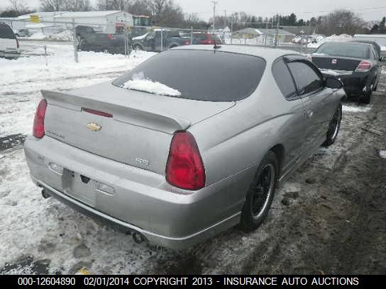 2006 Chevrolet Monte Carlo Ss VIN: 2G1WL15C369291062 Lot: 12604890