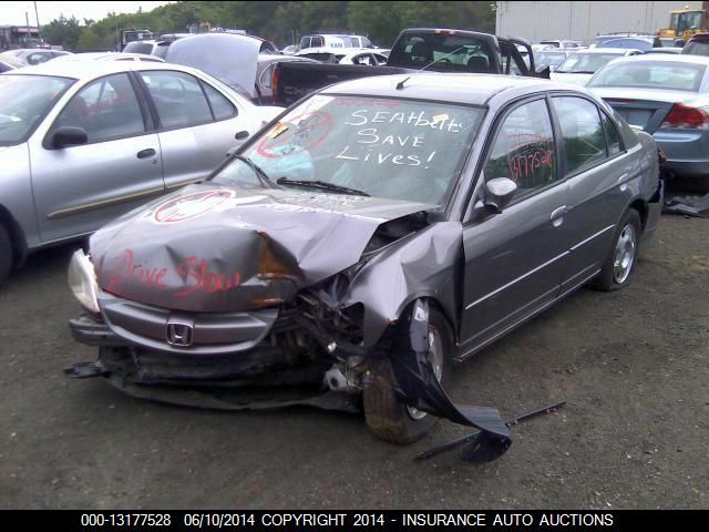 2004 Honda Civic Hybrid VIN: JHMES96684S009926 Lot: 13177528