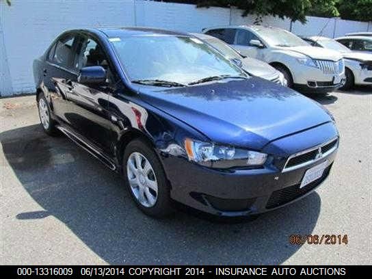 2014 Mitsubishi Lancer Es/Es Sport VIN: JA32U2FU1EU019626 Lot: 13316009