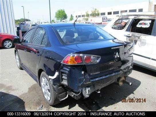 2014 Mitsubishi Lancer Es/Es Sport VIN: JA32U2FU1EU019626 Lot: 13316009