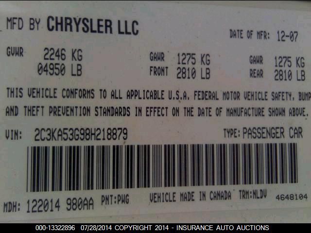 2C3KA53G98H218879 2008 Chrysler 300 Touring