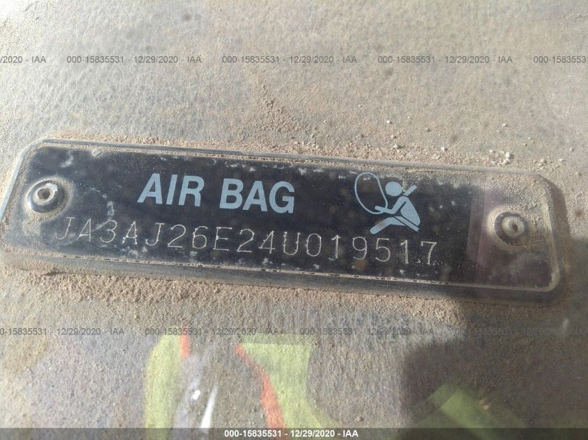 2004 Mitsubishi Lancer Es VIN: JA3AJ26E24U019517 Lot: 15835531