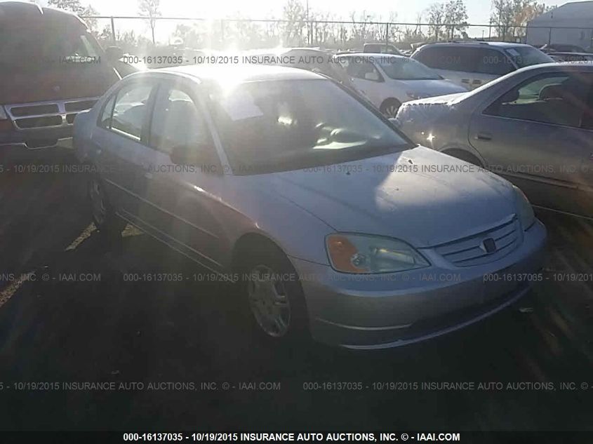 2002 Honda Civic Lx VIN: 1HGES15532L056883 Lot: 16137035