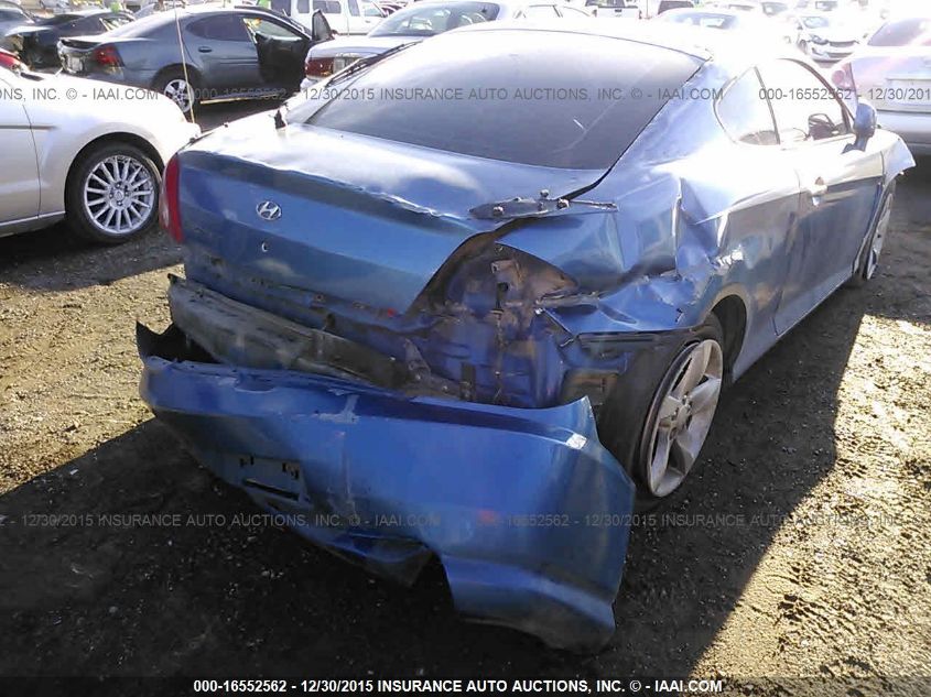 2004 Hyundai Tiburon Gt VIN: KMHHN65F44U118048 Lot: 16552562