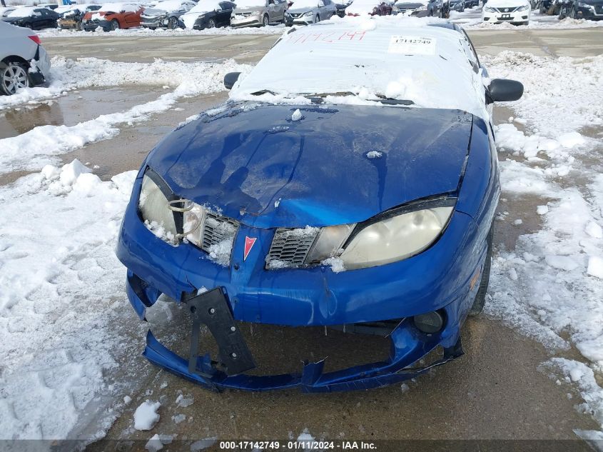 2005 Pontiac Sunfire VIN: 3G2JB12F35S167091 Lot: 17142749