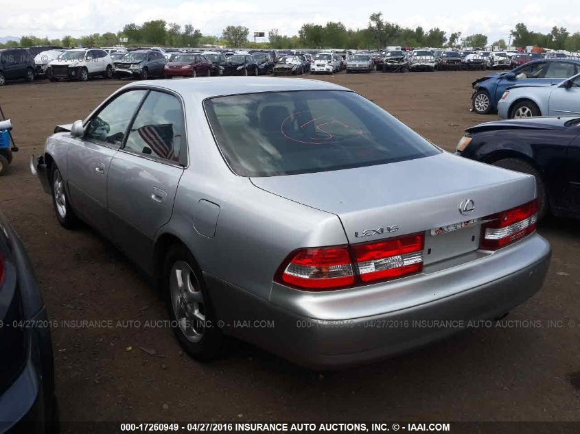 2001 Lexus Es 300 VIN: JT8BF28G310301012 Lot: 17260949