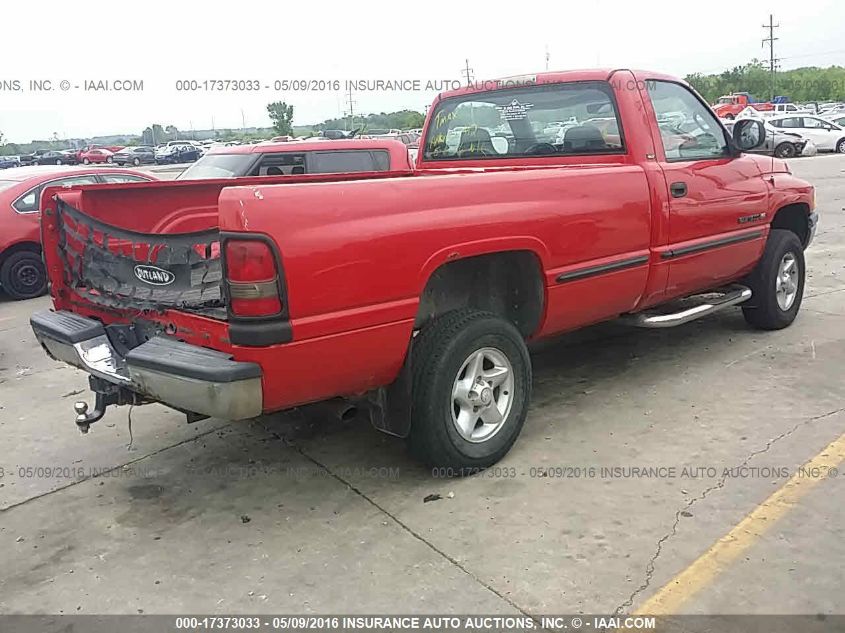 1999 Dodge Ram 1500 VIN: 1B7HF16Z5XS236669 Lot: 17373033