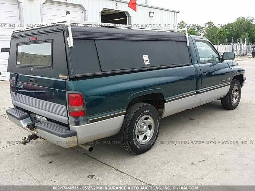 1995 Dodge Ram 1500 VIN: 1B7HC16Z3SS184721 Lot: 17446535