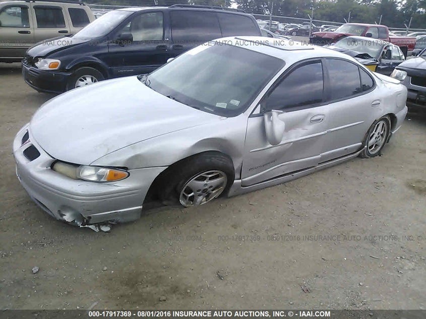 2001 Pontiac Grand Prix Gt silver sedan gasoline 1G2WP52KX1F142330 photo #3