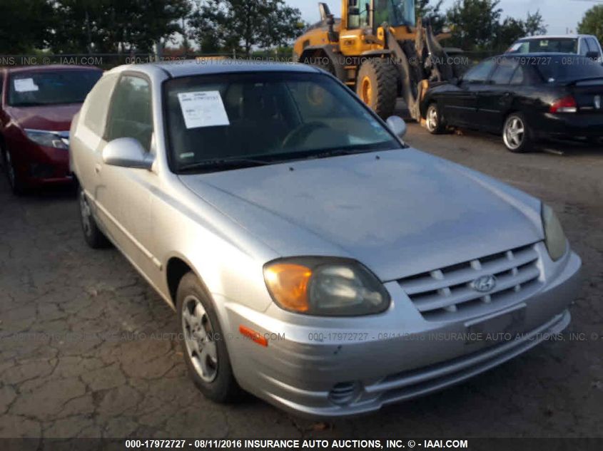 2003 Hyundai Accent Gl VIN: KMHCG35C03U253437 Lot: 17972727