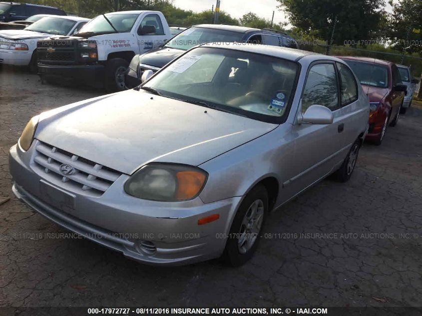 2003 Hyundai Accent Gl VIN: KMHCG35C03U253437 Lot: 17972727