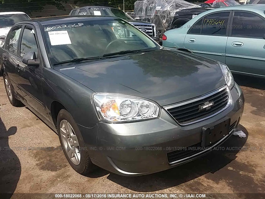 2006 Chevrolet Malibu Lt grey sedan gasoline 1G1ZT51886F123365 photo #1
