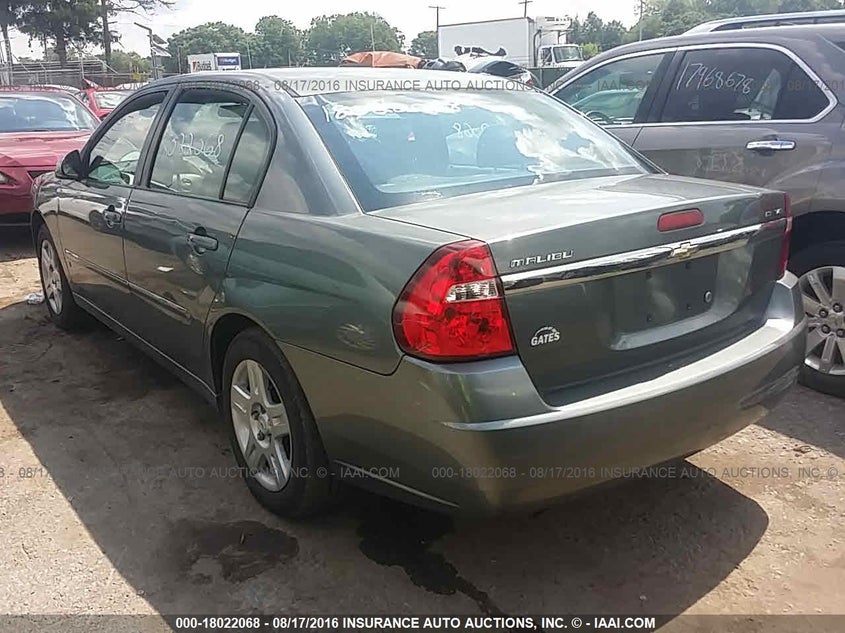 2006 Chevrolet Malibu Lt grey sedan gasoline 1G1ZT51886F123365 photo #4
