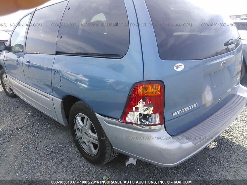 2001 Ford Windstar Sel VIN: 2FMZA53491BA93192 Lot: 18301837
