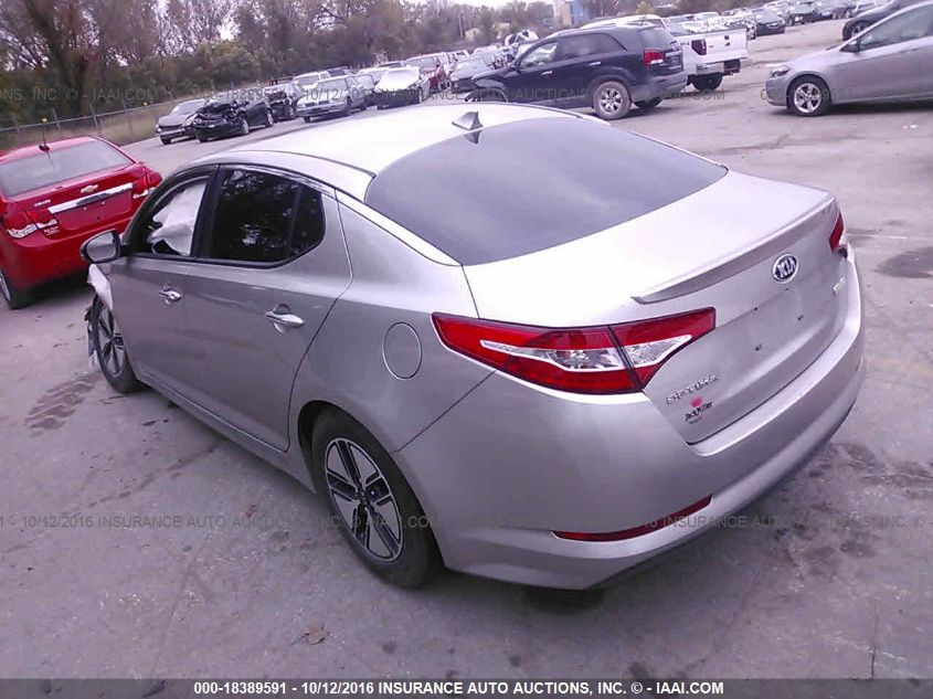 2013 Kia Optima Hybrid Lx VIN: KNAGM4AD6D5046319 Lot: 18389591