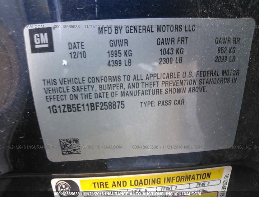 1G1ZB5E11BF258875