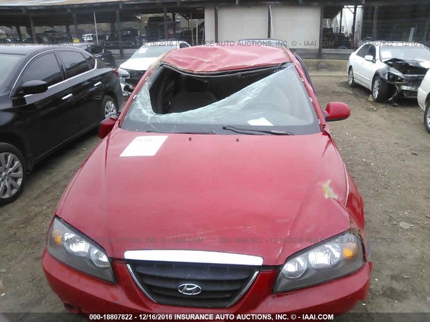 2005 Hyundai Elantra Gls/Gt VIN: KMHDN46D65U061952 Lot: 18807822