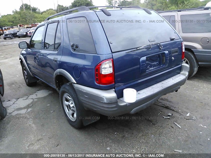 2002 Isuzu Rodeo S VIN: 4S2CK58D424334043 Lot: 20018130