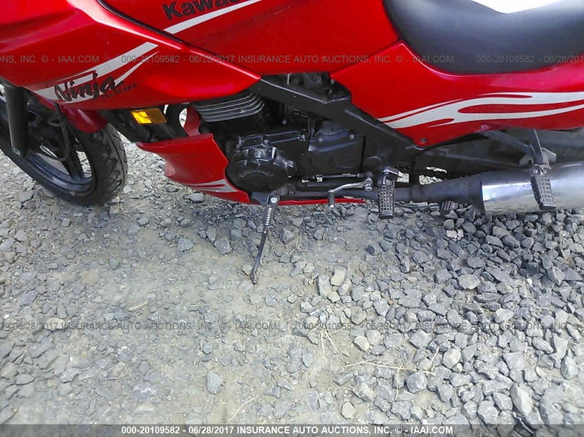 2008 Kawasaki Ex500 D VIN: JKAEXVD118A108449 Lot: 20109582