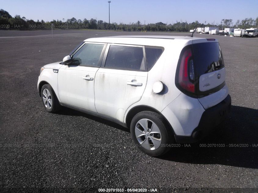 2016 Kia Soul Base VIN: KNDJN2A27G7250628 Lot: 20701033