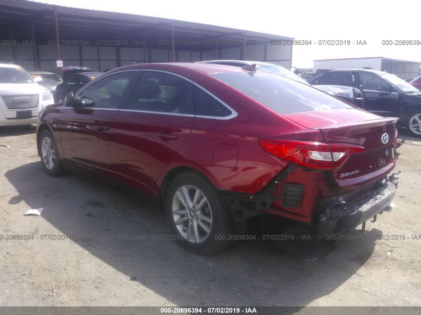 2015 Hyundai Sonata Se VIN: 5NPE24AF7FH145638 Lot: 20896394