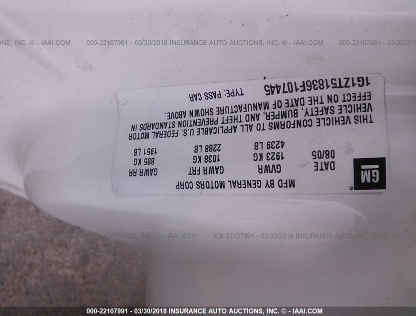 1G1ZT51836F107445