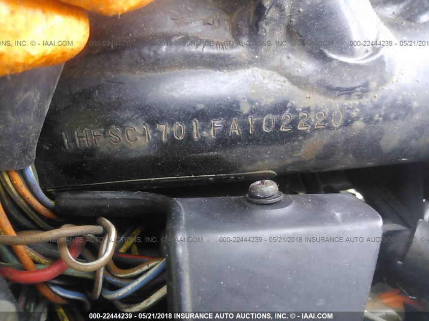 1985 Honda Vf1100 S VIN: 1HFSC1701FA102220 Lot: 22444239