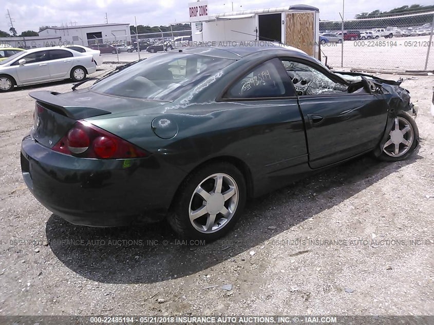 1999 Mercury Cougar V6 VIN: 1ZWFT61L3X5605455 Lot: 22485194