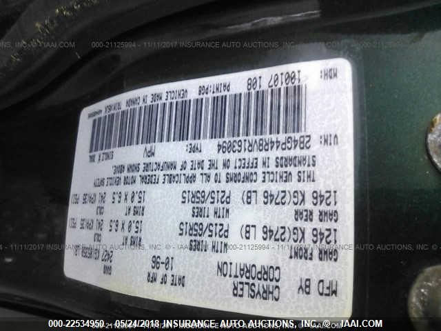 1997 Dodge Grand Caravan Se/Sport VIN: 2B4GP44R8VR163094 Lot: 22534950