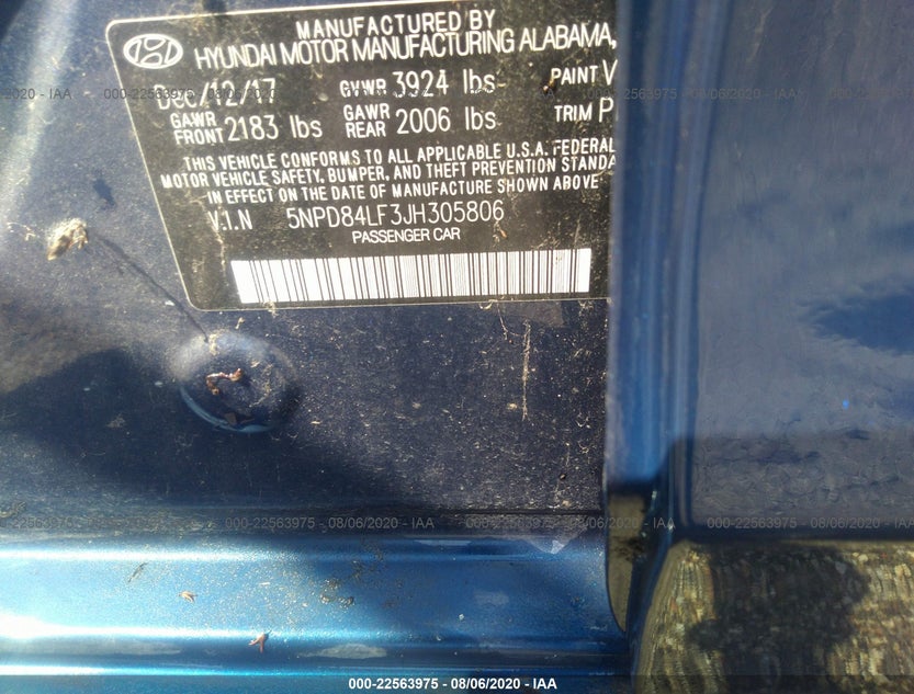 5NPD84LF3JH305806
