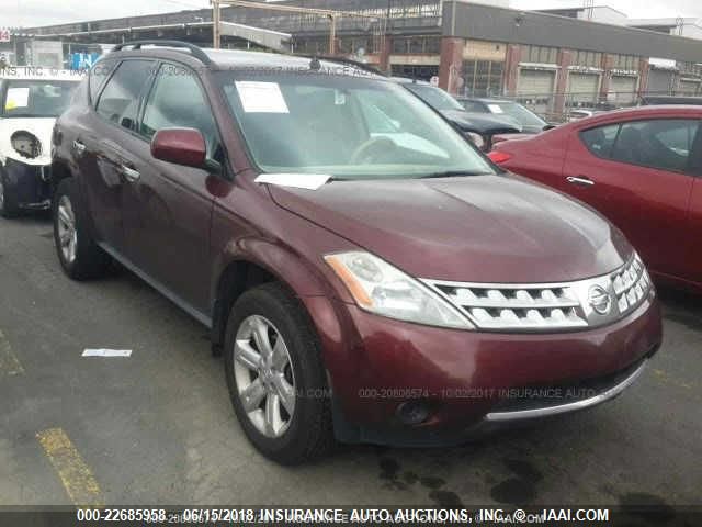 JN8AZ08W67W622617 2007 Nissan Murano Sl/Se/S