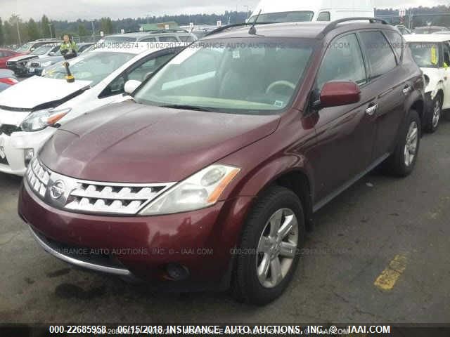 2007 Nissan Murano Sl/Se/S VIN: JN8AZ08W67W622617 Lot: 22685958