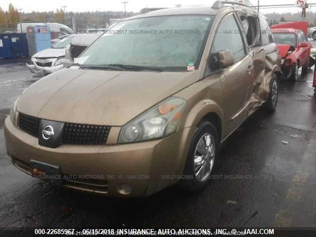 2004 Nissan Quest S/Se/Sl VIN: 5N1BV28U44N370109 Lot: 22685967