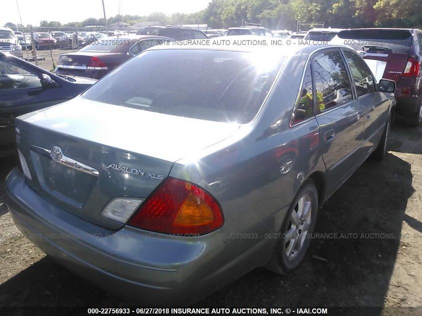 2001 Toyota Avalon Xls W/Bucket Seats VIN: 4T1BF28B41U159005 Lot: 22756933