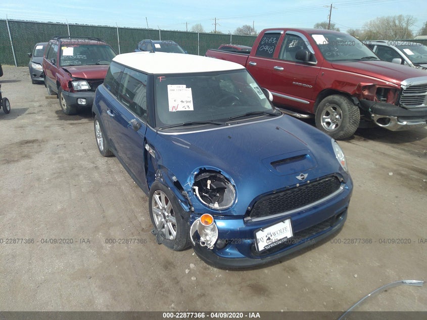 2013 Mini Hardtop Cooper S VIN: WMWSV3C55DT479343 Lot: 22877366