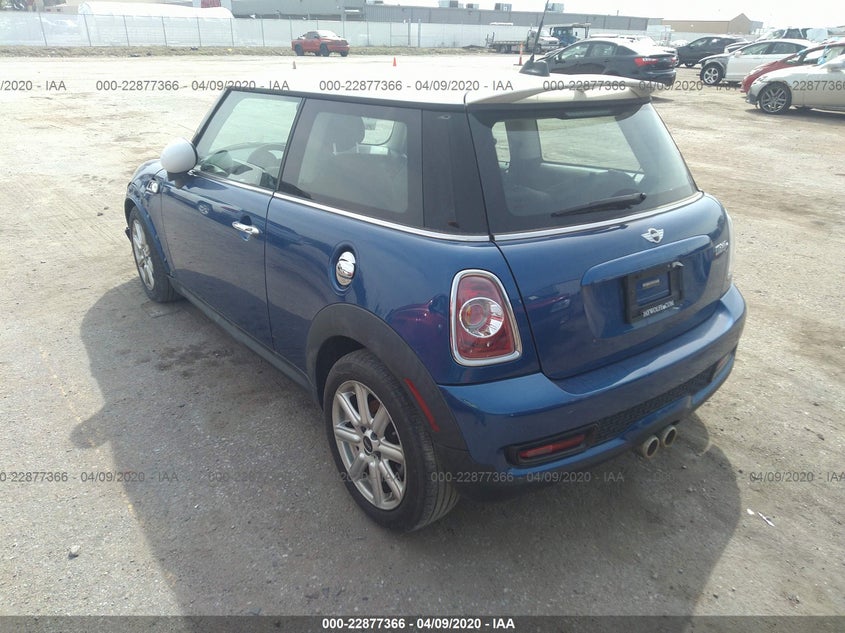 2013 Mini Hardtop Cooper S VIN: WMWSV3C55DT479343 Lot: 22877366