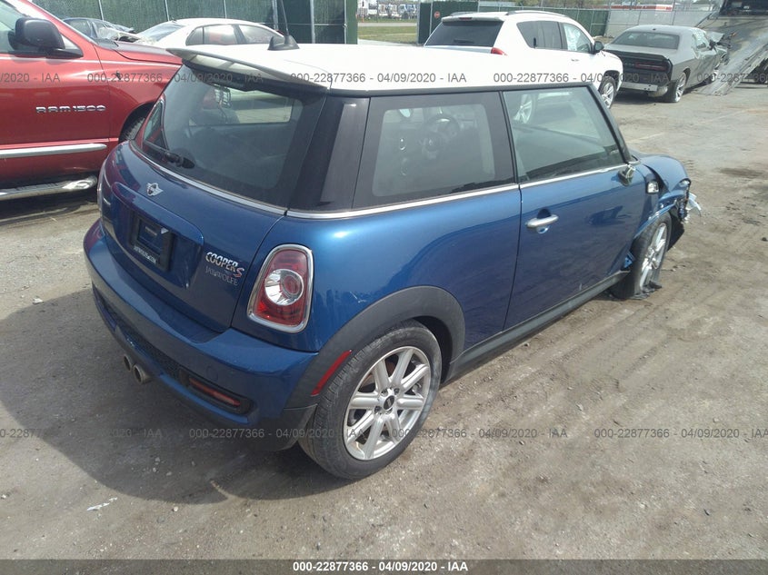 2013 Mini Hardtop Cooper S VIN: WMWSV3C55DT479343 Lot: 22877366