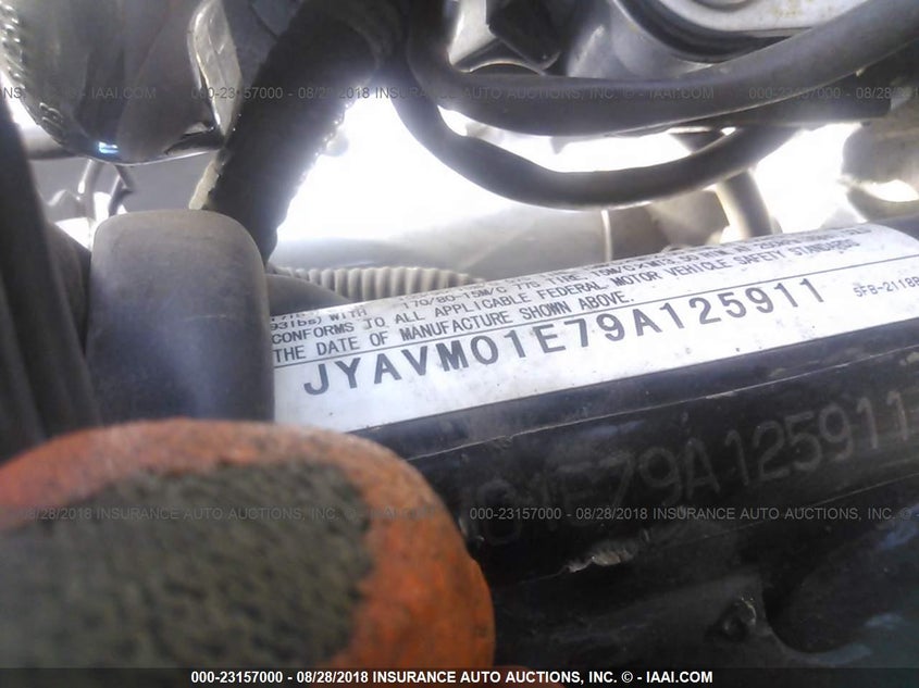 2009 Yamaha Xvs650 A/At VIN: JYAVM01E79A125911 Lot: 23157000