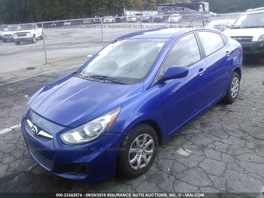 2012 Hyundai Accent Gls VIN: KMHCT4AE8CU233719 Lot: 23342674